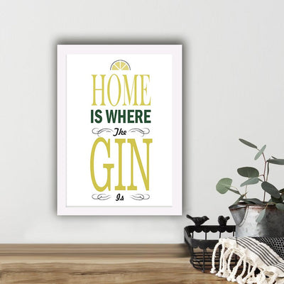 Home Is Where The Gin Is - Photo Frame Photo Frames June Trading   