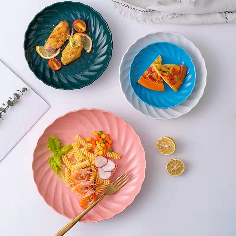 Waves Textured Dinner Plate