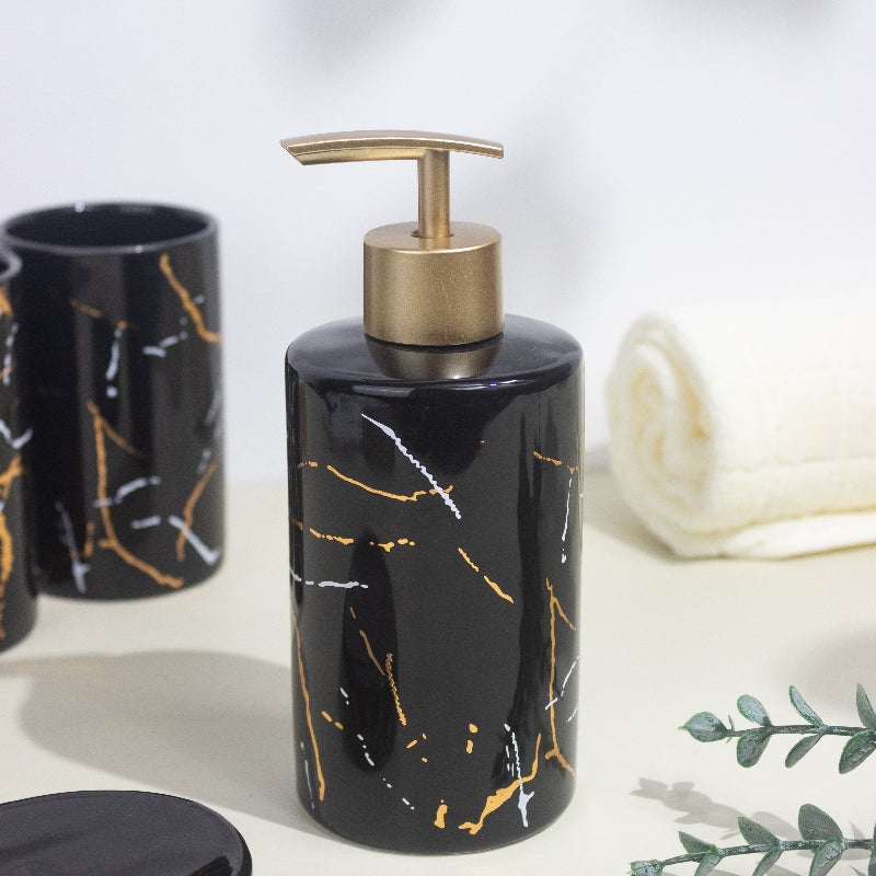 Lustrous Feel Speckled Bathroom Set Of 4 Bathroom Sets The June Shop   