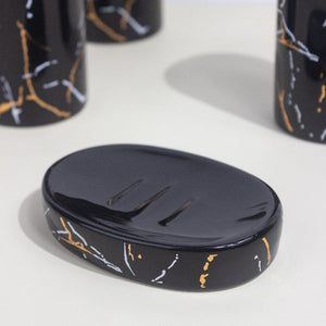 Lustrous Feel Speckled Bathroom Set Of 4 Bathroom Sets The June Shop   