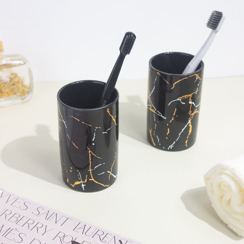 Lustrous Feel Speckled Bathroom Set Of 4 Bathroom Sets The June Shop   