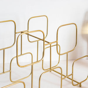 Luxurious Gold Wine Rack Wine Rack June Trading   