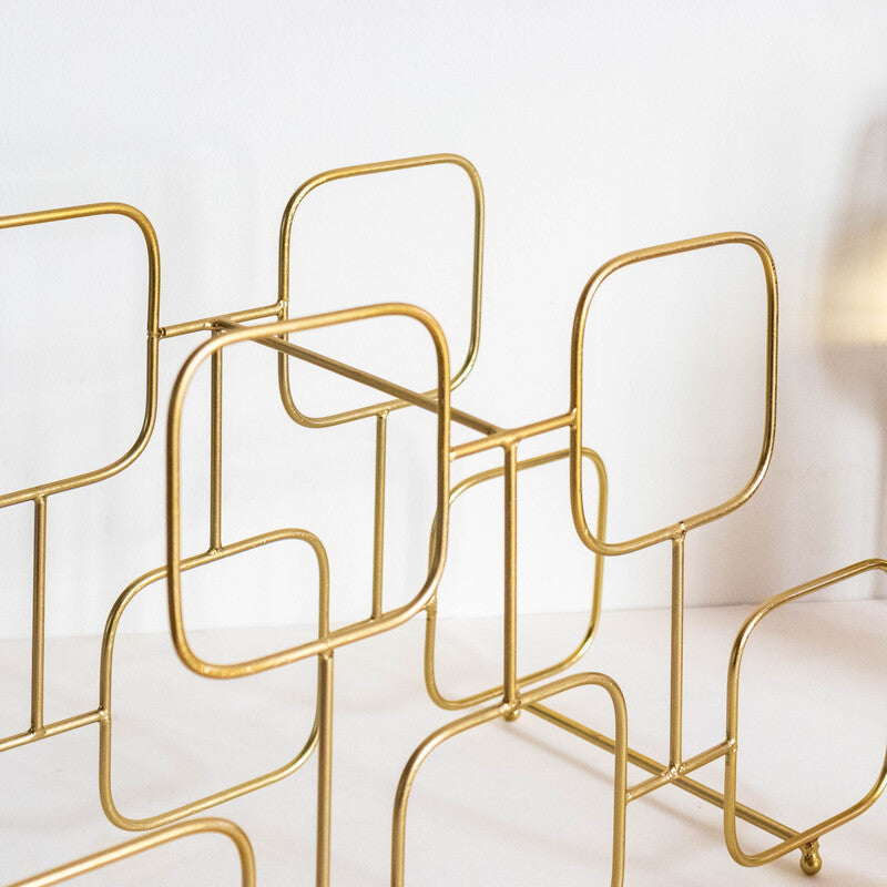 Luxurious Gold Wine Rack Wine Rack June Trading   
