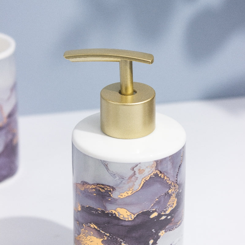 Crystalline Gold Accent Bathroom Set Of 4 Bathroom Sets The June Shop   