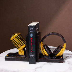 Music Speaks Golden Bookend Artifacts The June Shop   