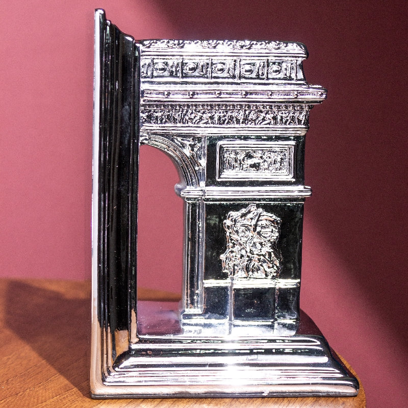 Arc de Triomphe Sterling Bookend Artifacts The June Shop   