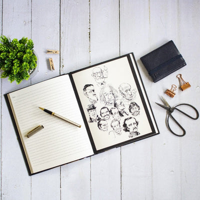 Tribute to Caricature - Hard Bound Notebook Notebooks Pipa Box   