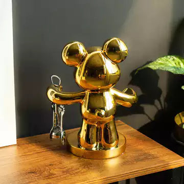 Gold State Of Mind Bear Sculpture