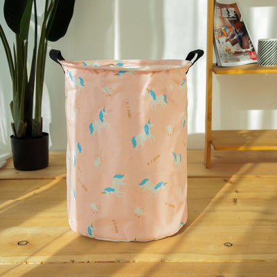 Unicorn Laundry Basket Laundry Bag June Trading Cream Pink  