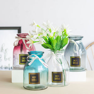 Gradient Antique Glass Vase Vases June Trading   