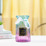 Ombre Modern Glass Vase Vases June Trading Dual Tone Ombre  