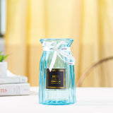 Ombre Modern Glass Vase Vases June Trading Cyan Blue  