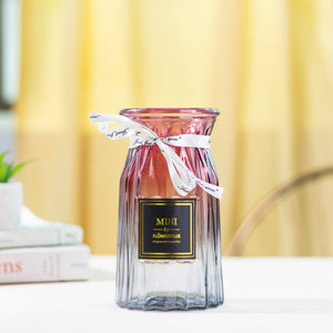 Ombre Modern Glass Vase Vases June Trading Crystal Clear  