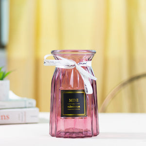 Ombre Modern Glass Vase Vases June Trading Ruby Red  