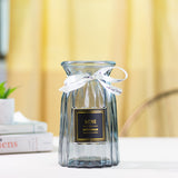 Ombre Modern Glass Vase Vases June Trading Fossil Grey  