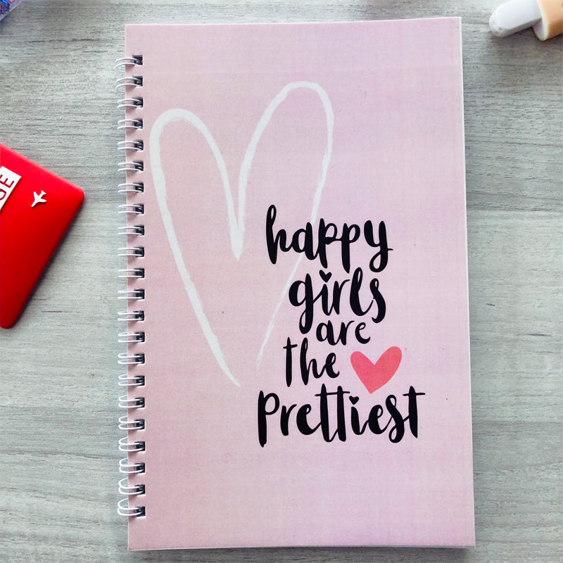 Happy Girls Are the Prettiest - Wiro Notebook Notebooks June Trading   