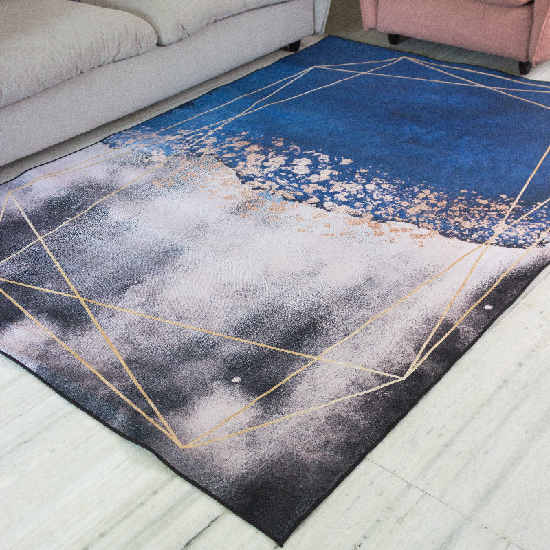 Ornate Lines Modern Home Large Carpet