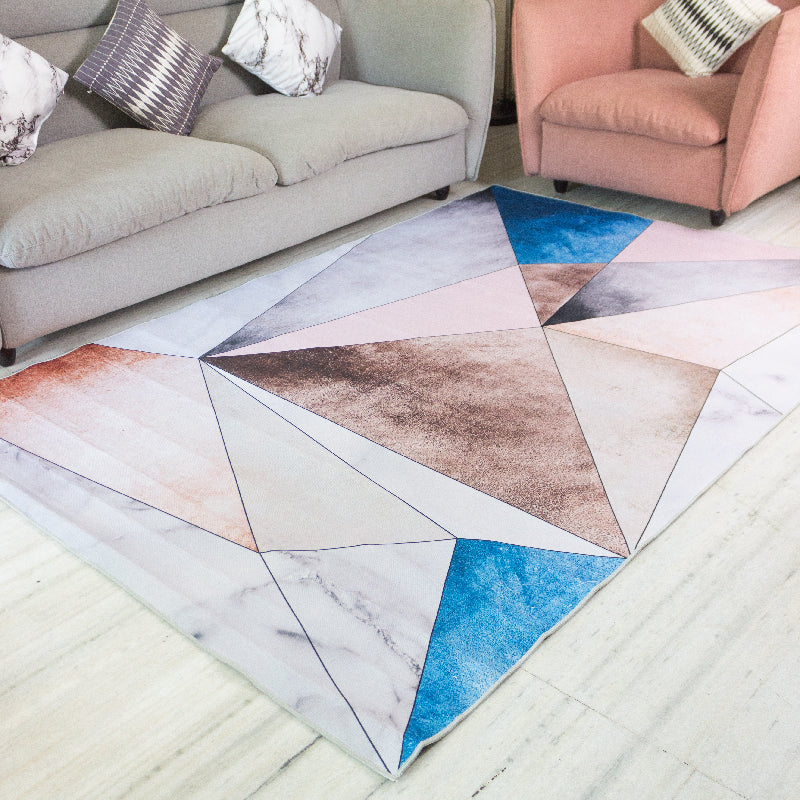Geometric Triangles Modern Home Large Carpet