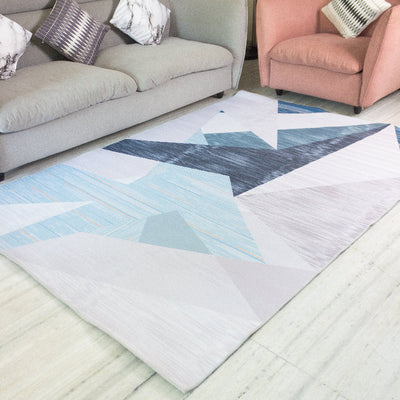 Pastel Triangles Modern Home Large Carpet Carpets June Trading   