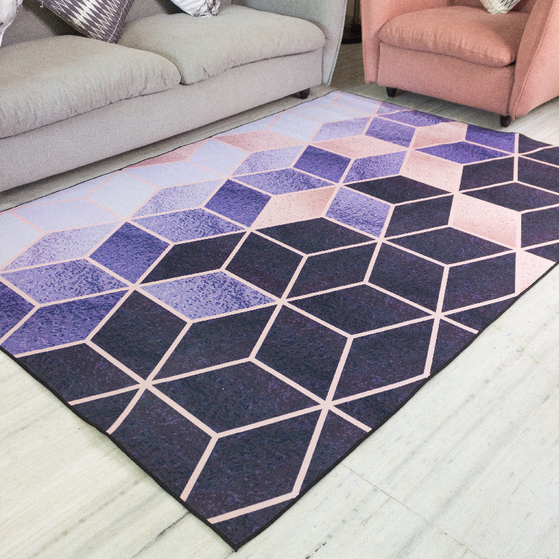 Gradient Honeycomb Modern Home Large Carpet
