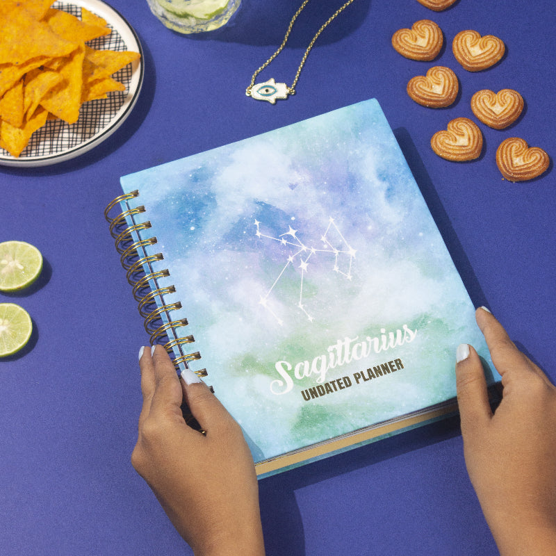 Undated Yearly Planner - Sagittarius + Ultimate Sticker Book