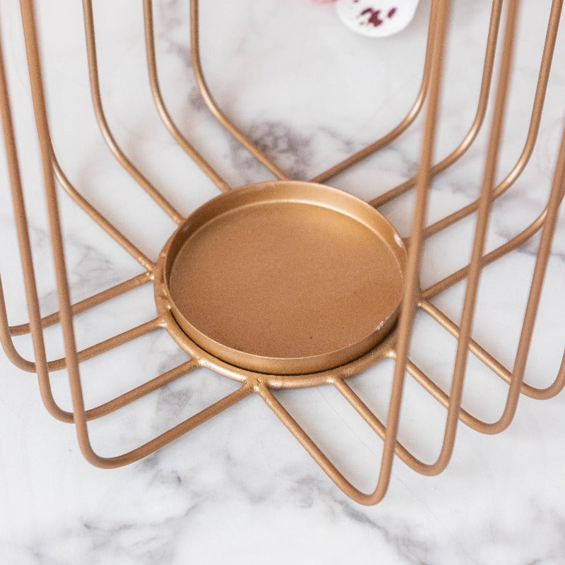 Cage The Light Candle Stand Lantern Candle Holders June Trading   