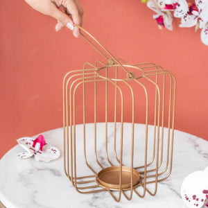 Cage The Light Candle Stand Lantern Candle Holders June Trading   