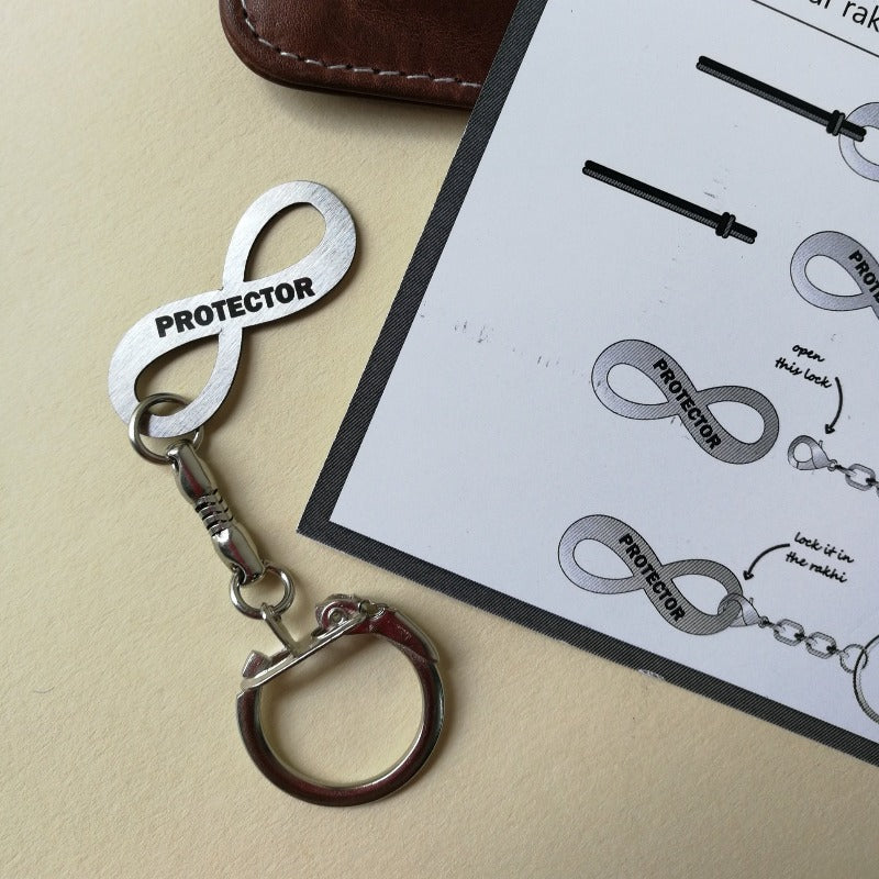 Keychain Rakhi - Protector Rakhis June Trading   