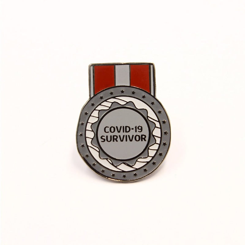 Covid-19 Survivor Lapel Pin Pins Pin It Up   