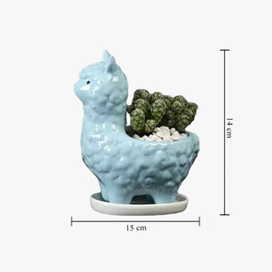 Llama Ceramic Pot For Plants Planters June Trading   