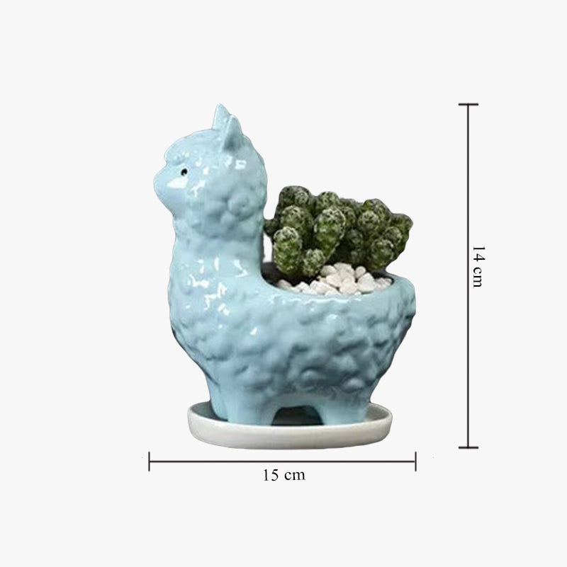 Llama Ceramic Pot For Plants Planters June Trading   