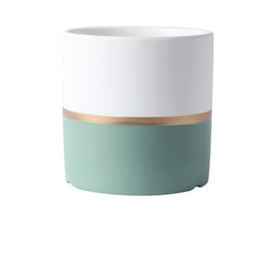 Elegant Pastel Dual Tone Planter Planters June Trading Fern Green  