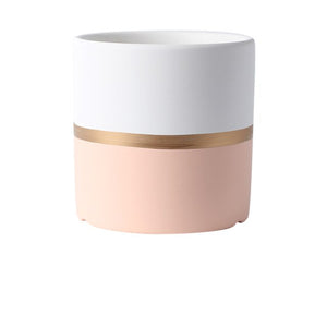 Elegant Pastel Dual Tone Planter Planters June Trading Blush Pink  