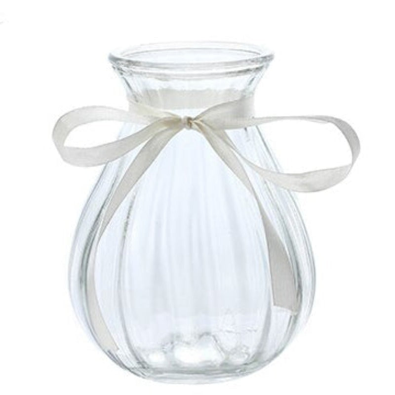 Rustic Decorative Vase Vases June Trading Transparent (Without Ribbon)  