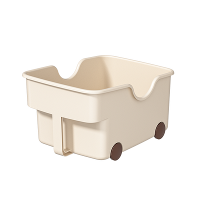 Multi-Purpose Basket With Wheels Long Type (Set Of 2)