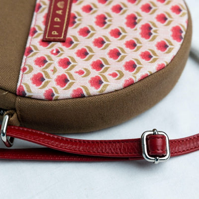 Floret - Canvas Sling Bag Shoulder Bag Pipa Box   