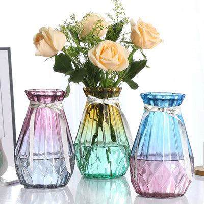Vibrant Glass Flower Vase Vases June Trading   