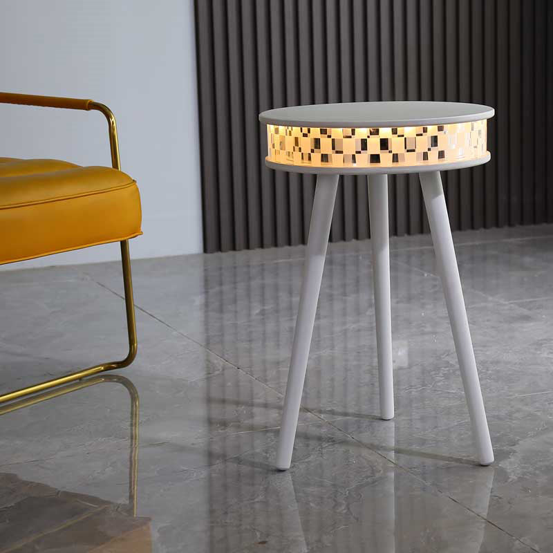 Marble Finish Smart Light & Speaker Coffee Table Lamps June Trading   