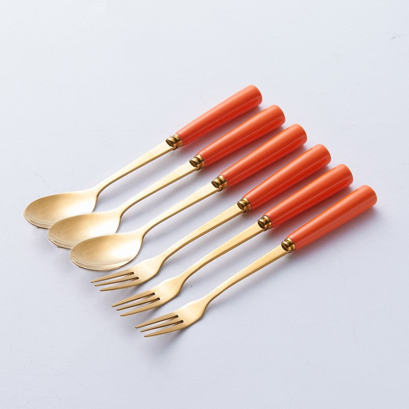 Empyrean Cutlery Stand With Spoon-Fork Set Cutlery Stand June Trading   