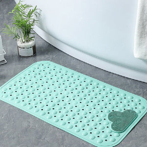 Tea Green Nonslip Foot Massager & Exfoliator Shower Mat Shower Mats June Trading   