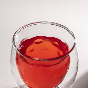 Hammered Texture Double Walled Glass Glasses June Trading   