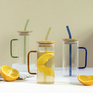 Play It Cool Glass Can With Straw & Lid Glasses June Trading   