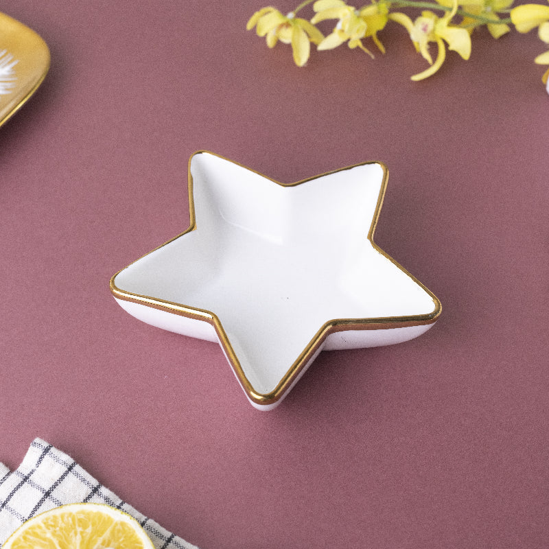 Aurulent Star Serving Plate