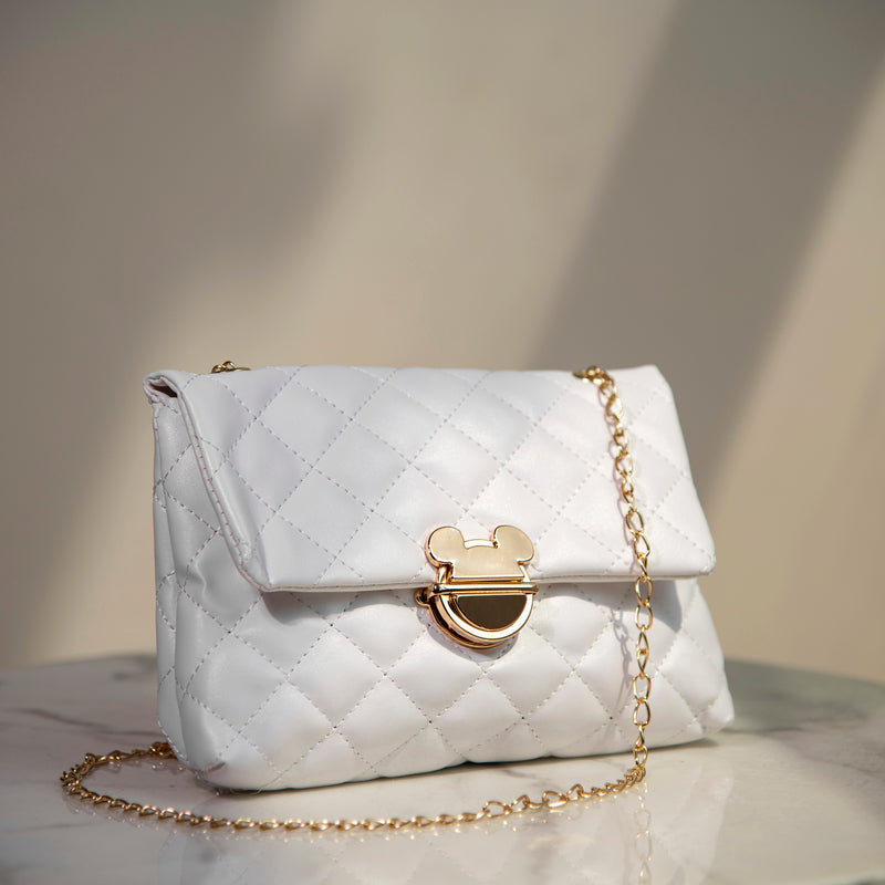 Mickey Embellished Sling Bag Women Sling Bag June Trading Frost White  