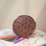Round Geometric Sling Bag  June Trading Luscious Chocolate  
