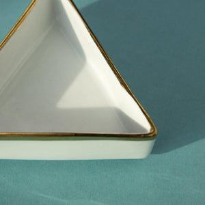 Aurulent Edge Triangle Bowl Serving Bowls June Trading   