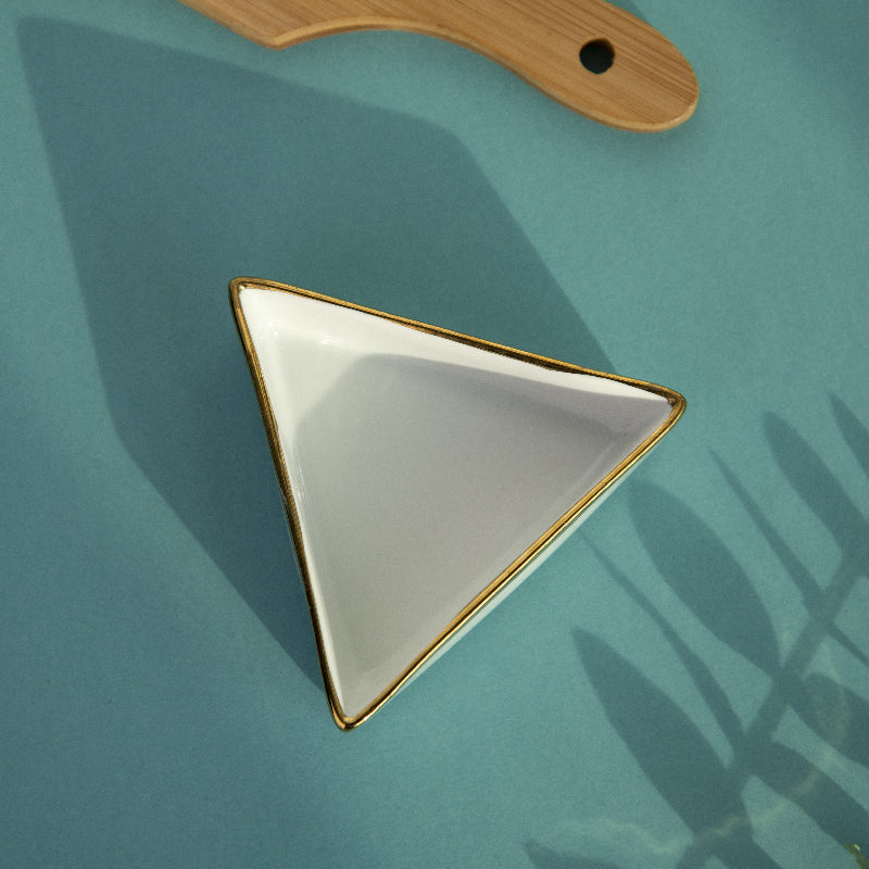 Aurulent Edge Triangle Bowl Serving Bowls June Trading   