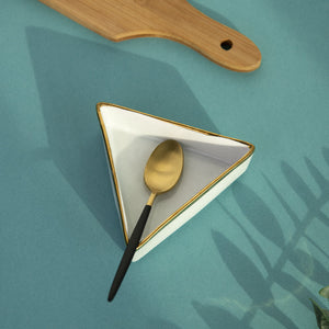 Aurulent Edge Triangle Bowl Serving Bowls June Trading   