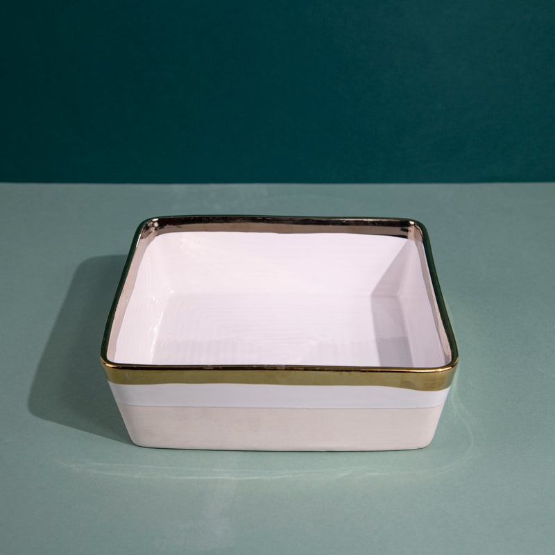 Aurulent Accent Square Serving Bowl Serving Tray June Trading   