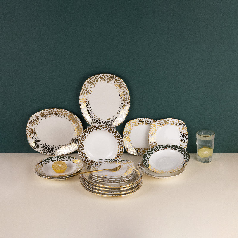 Aurulent Patchwork 18 Piece Plate Set Dinner Sets June Trading   